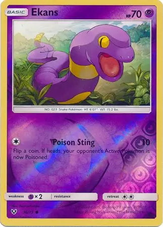 Shining Legends Ekans #36/73 reverse holo