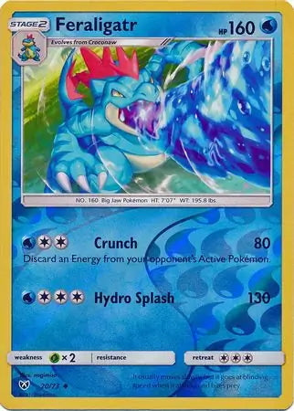 Shining Legends Feraligatr #20/73 reverse holo