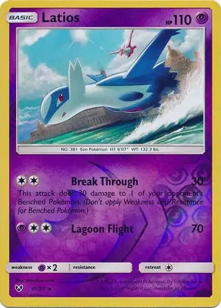 Shining Legends Latios #41/73 reverse holo