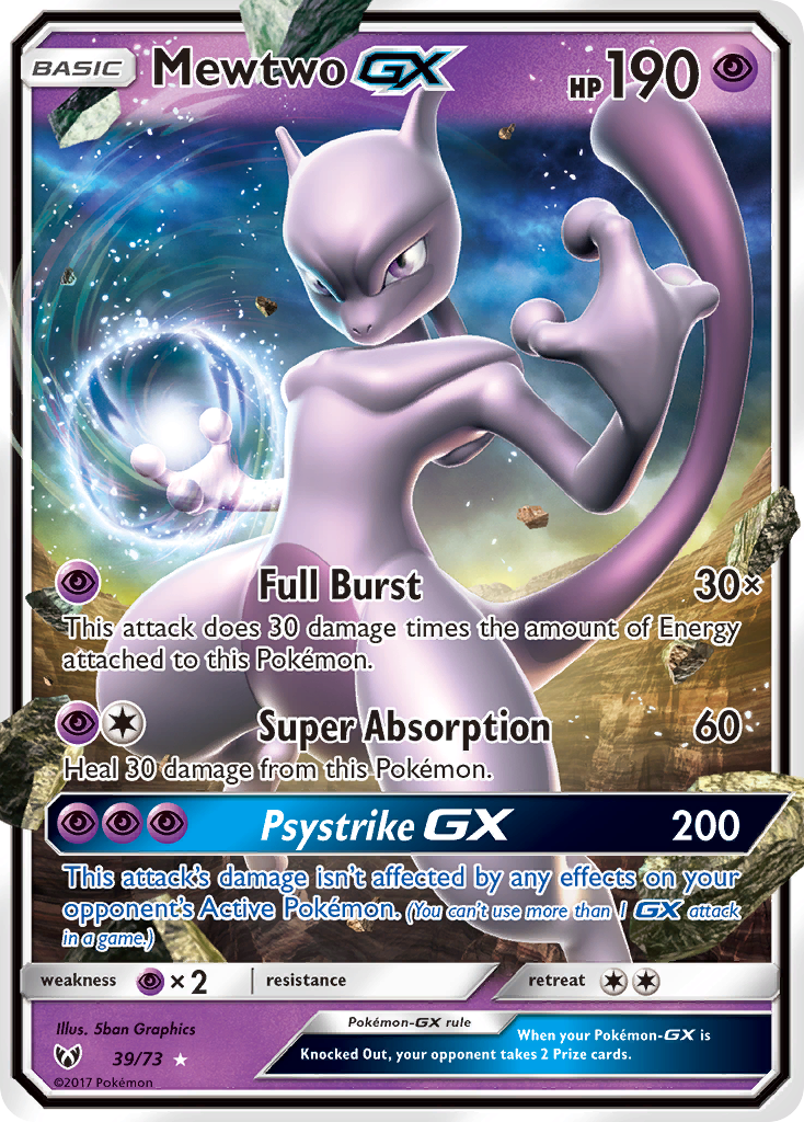 Shining Legends Mewtwo GX #39/73