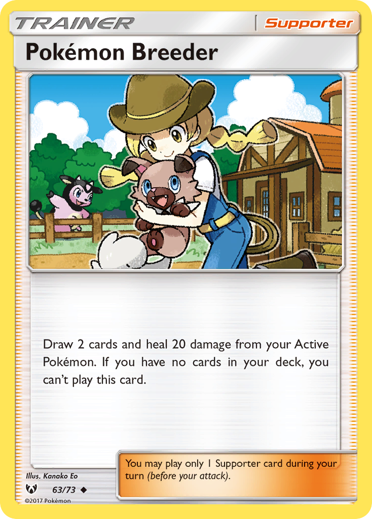 Shining Legends Pokémon Breeder #63/73