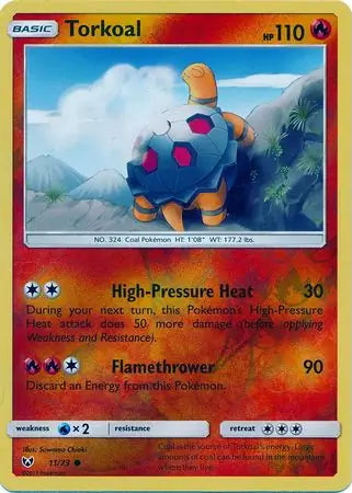 Shining Legends Torkoal #11/73 reverse holo