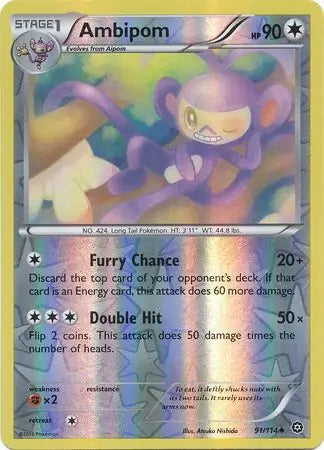 Steam Siege Ambipom #91/114 reverse holo