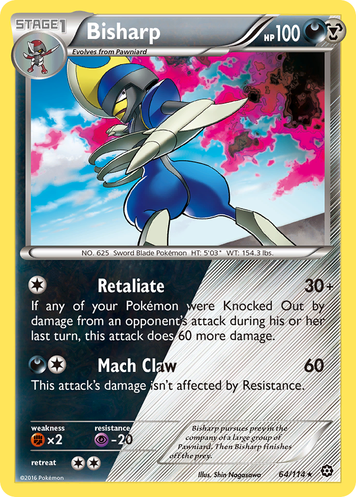 Steam Siege Holo Bisharp #64/114