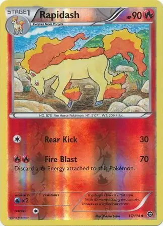 Steam Siege Rapidash #17/114 reverse holo