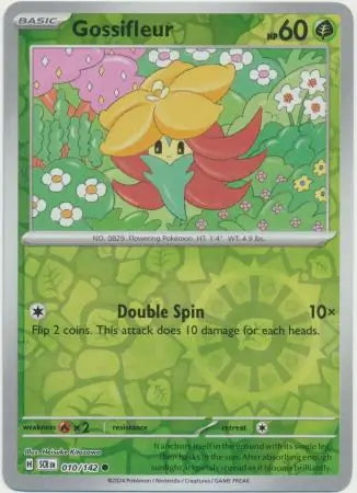 Stellar Crown Gossifleur #10/142 reverse holo