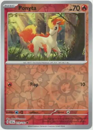 Stellar Crown Ponyta #19/142 reverse holo