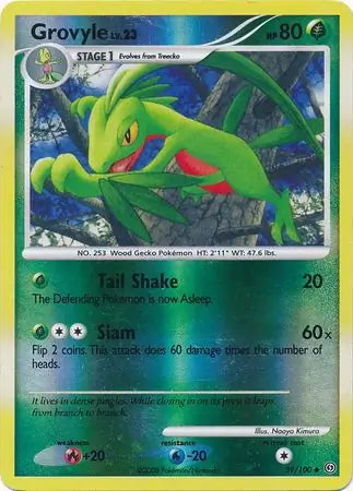 Stormfront Grovyle #39/100 reverse holo