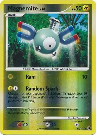 Stormfront Magnemite #67/100 reverse holo