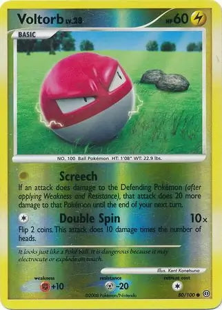 Stormfront Voltorb #80/100 reverse holo