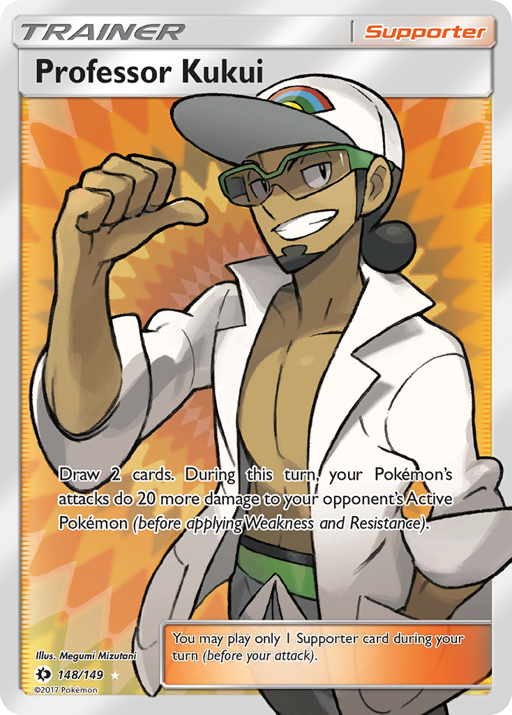 Sun & Moon Full Art Professor Kukui #148/149