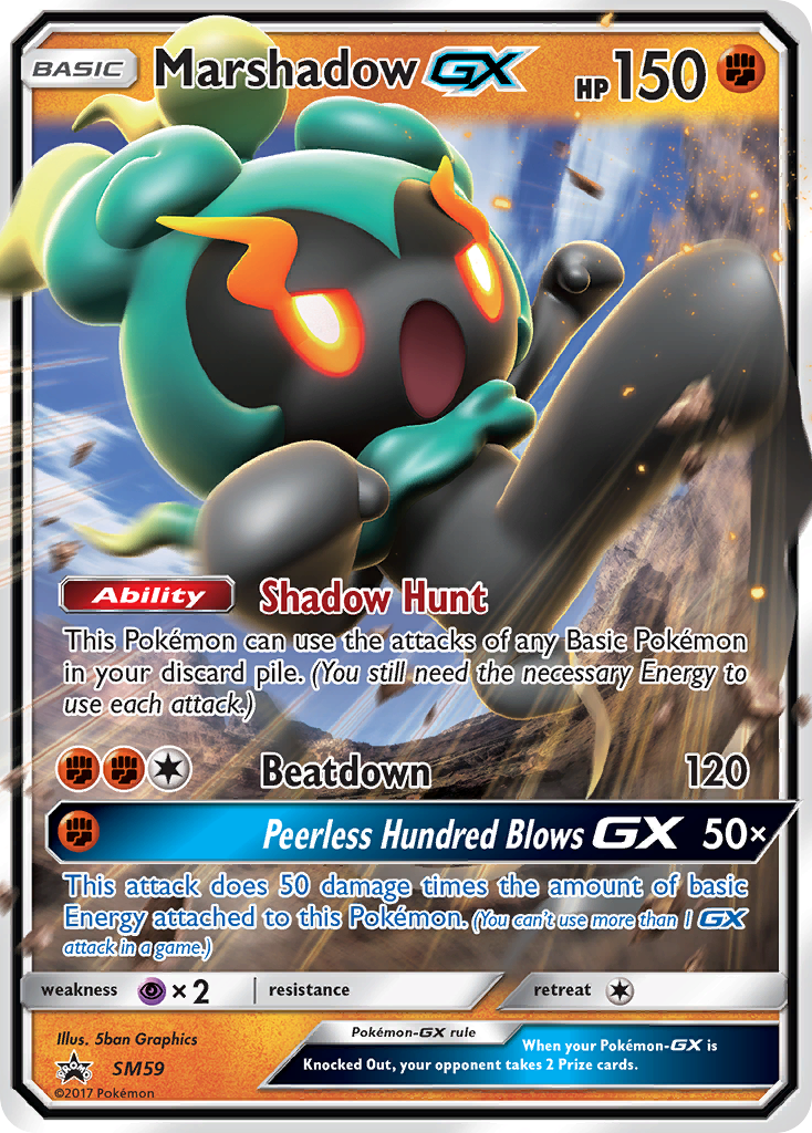 Sun & Moon Promo Marshadow GX #59