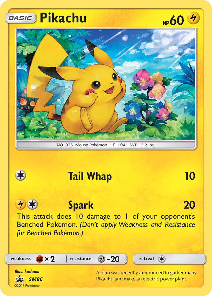 Sun & Moon Promo Pikachu #86