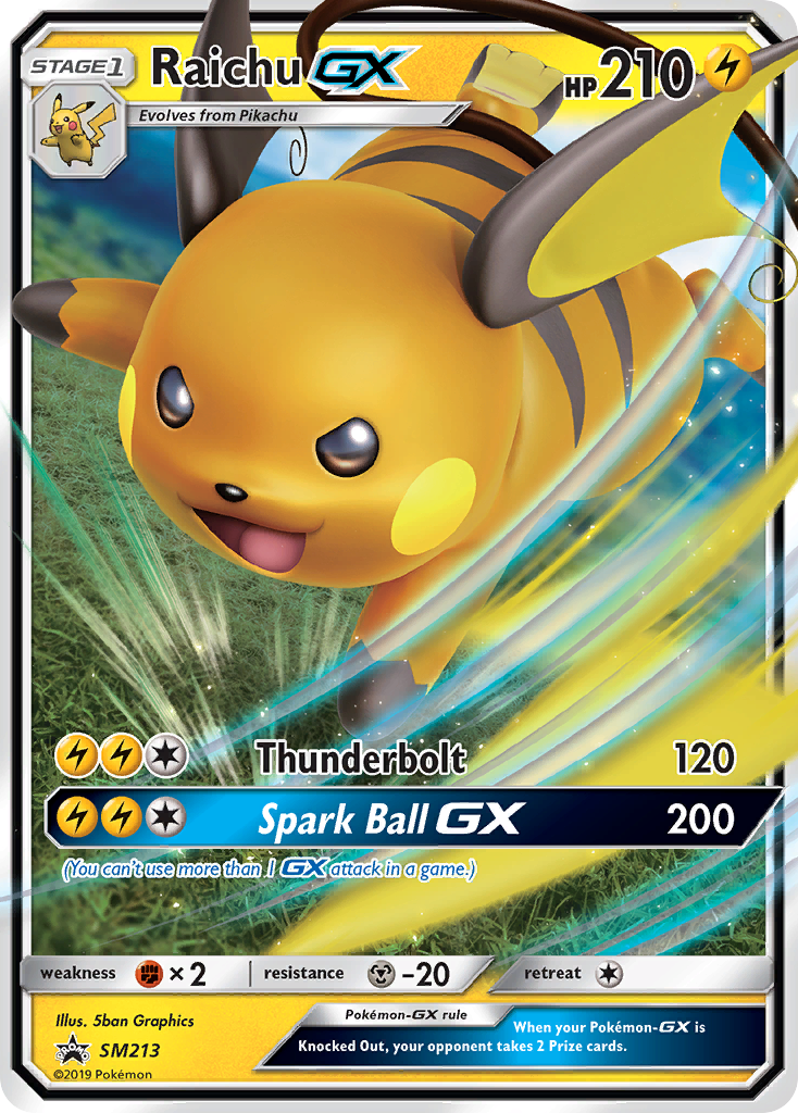 Sun & Moon Promo Raichu GX #213