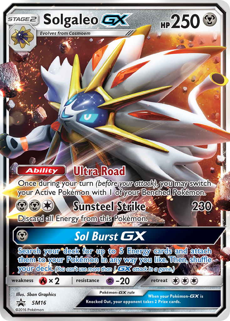 Sun & Moon Promo Solgaleo GX #16