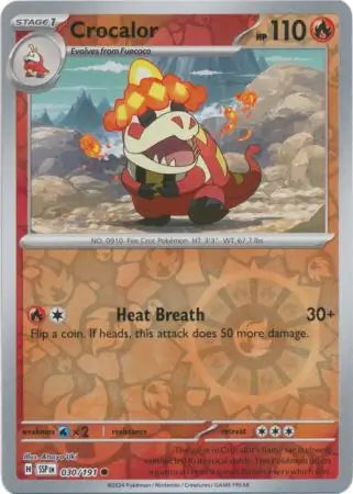 Surging Sparks Crocalor #30/191 reverse holo