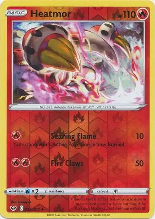 Sword & Shield Heatmor #26/202 reverse holo