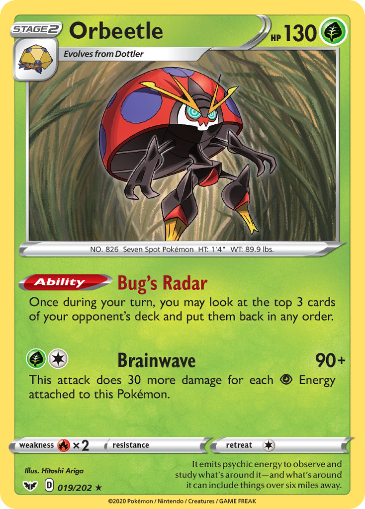 Sword & Shield Orbeetle #19/202