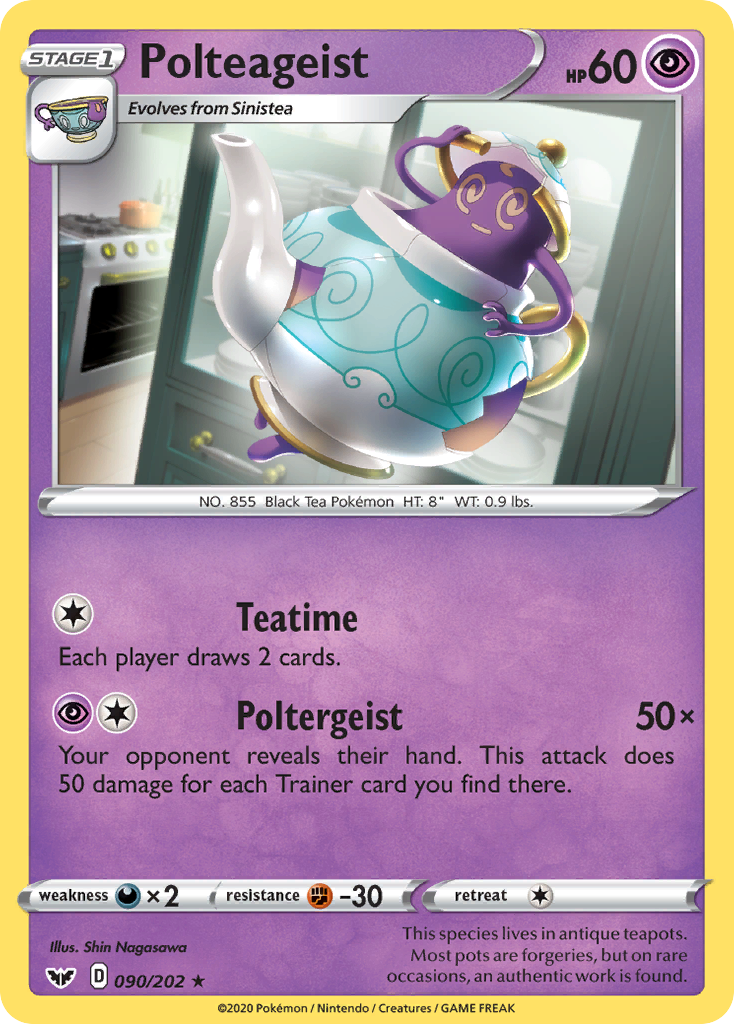 Sword & Shield Polteageist #90/202