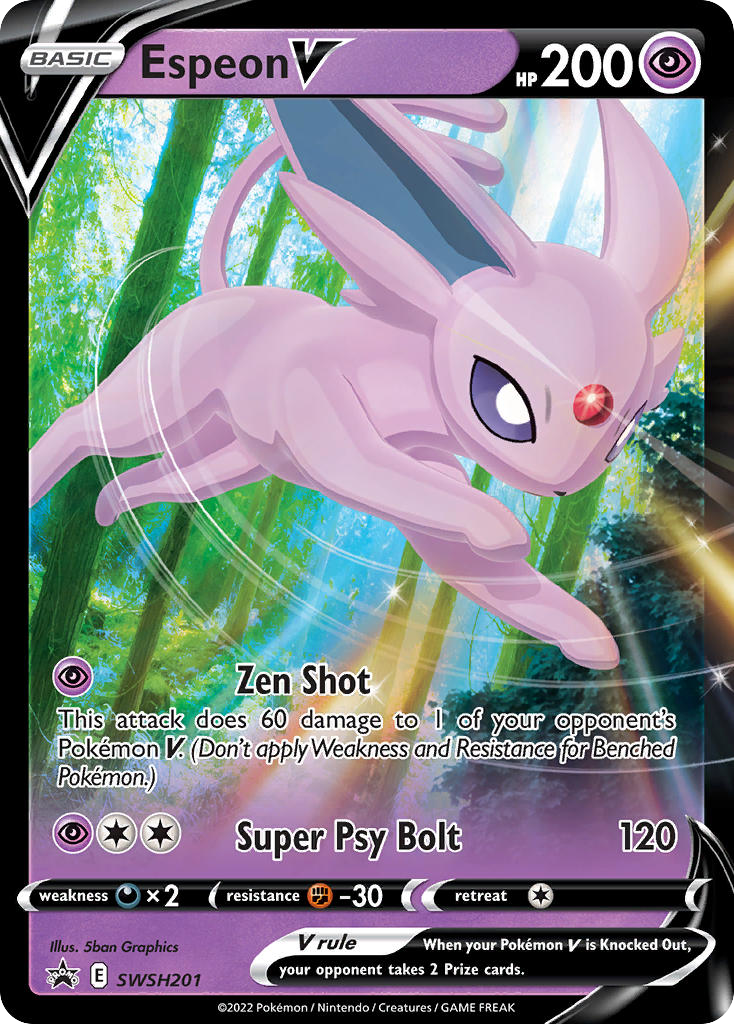 Sword & Shield Promo's Espeon V #201