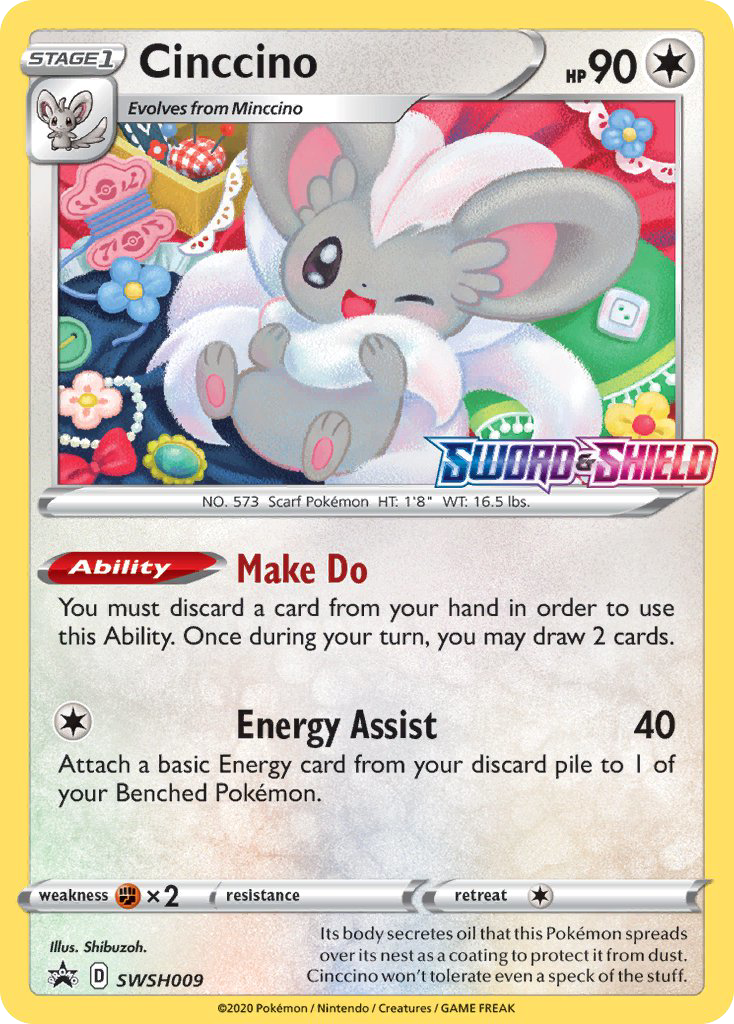 Sword & Shield Promo's Holo Cinccino #9