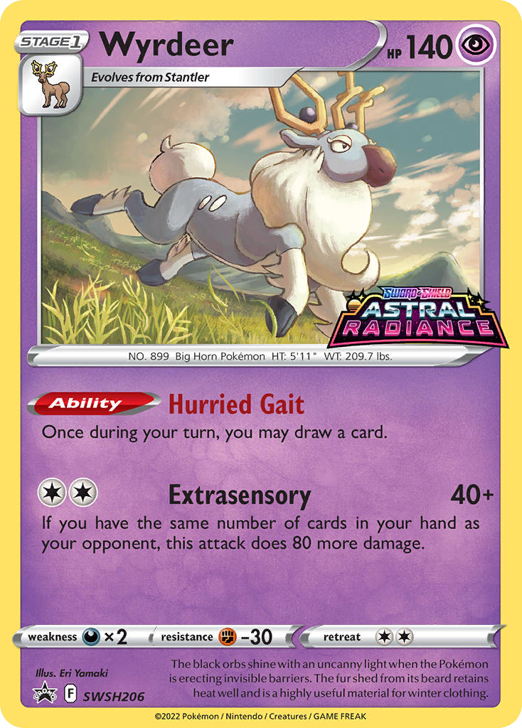 Sword & Shield Promo's Holo Wyrdeer #206