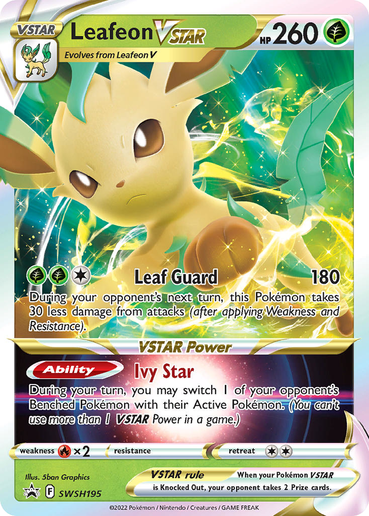 Sword & Shield Promo's Leafeon VSTAR #195