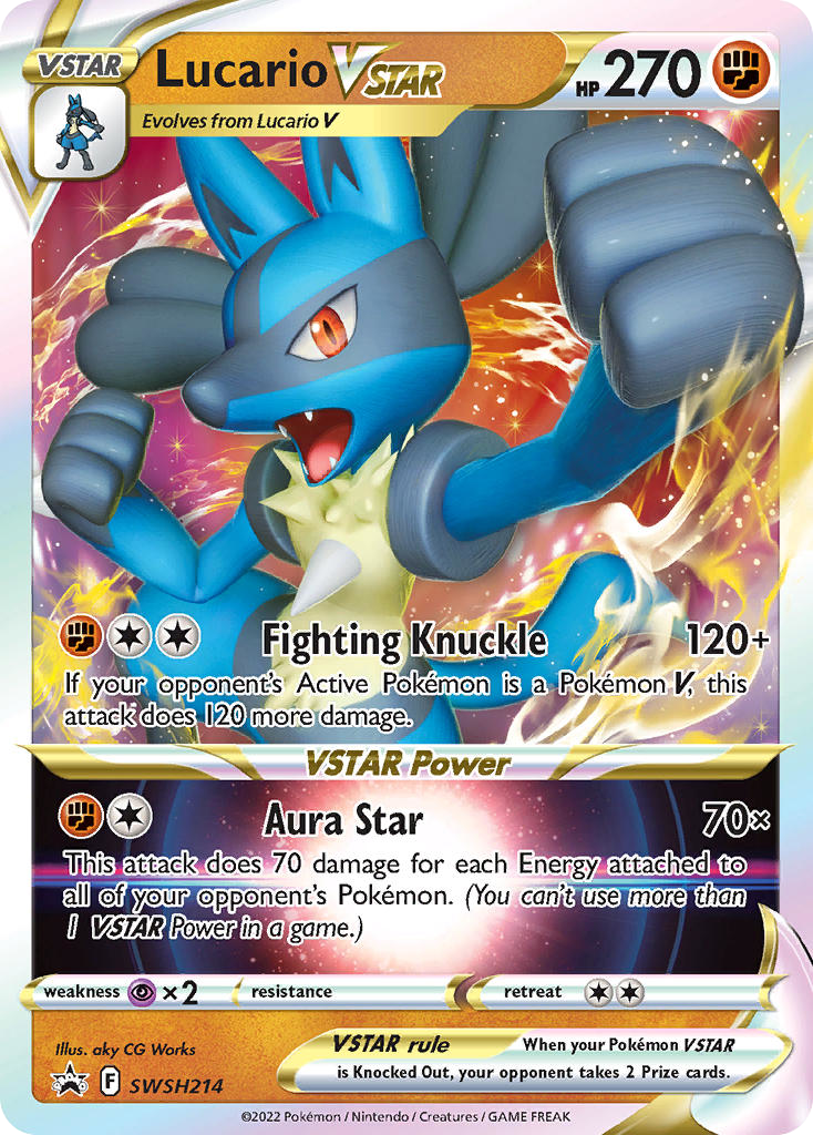 Sword & Shield Promo's Lucario VSTAR #214