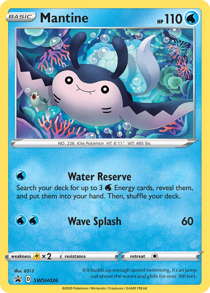 Sword & Shield Promo's Mantine #26