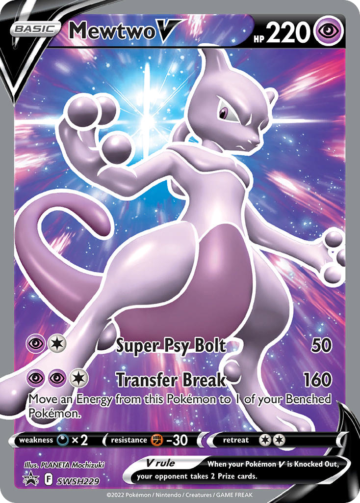 Sword & Shield Promo’s Mewtwo V #229