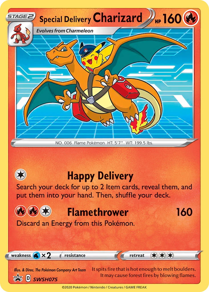 Sword & Shield Promo's Special Delivery Charizard #75
