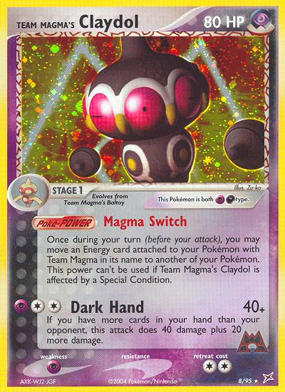 Team Magma v Aqua Holo Team Magma's Claydol #8/95
