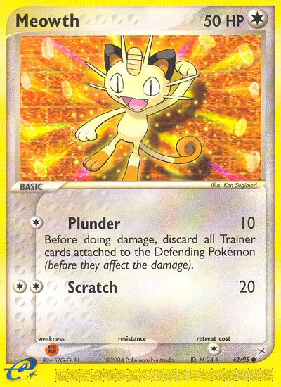 Team Magma v Aqua Meowth #42/95