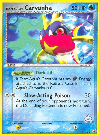 Team Magma v Aqua Team Aqua's Carvanha #25/95