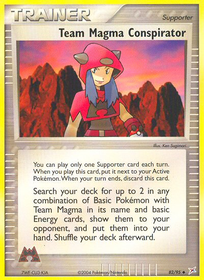 Team Magma v Aqua Team Magma Conspirator #82/95