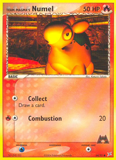 Team Magma v Aqua Team Magma's Numel #64/95