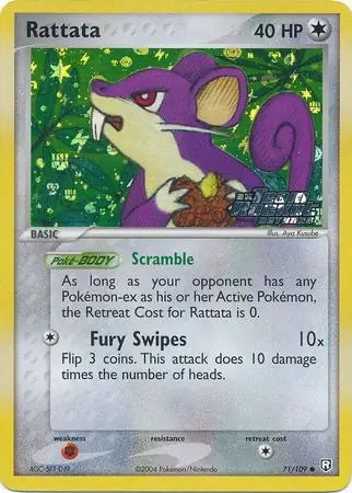 Team Rocket Returns Rattata #71/109 reverse holo