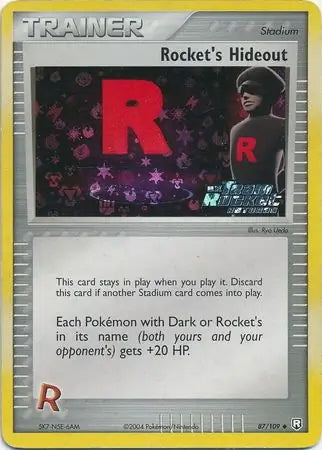 Team Rocket Returns Rocket’s Hideout #87/109 reverse holo