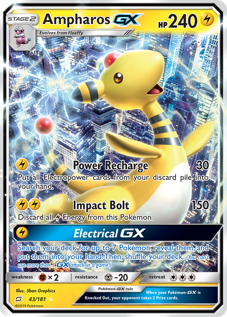 Team Up Ampharos GX #43/181