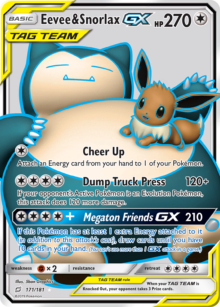 Team Up Eevee & Snorlax GX #171/181