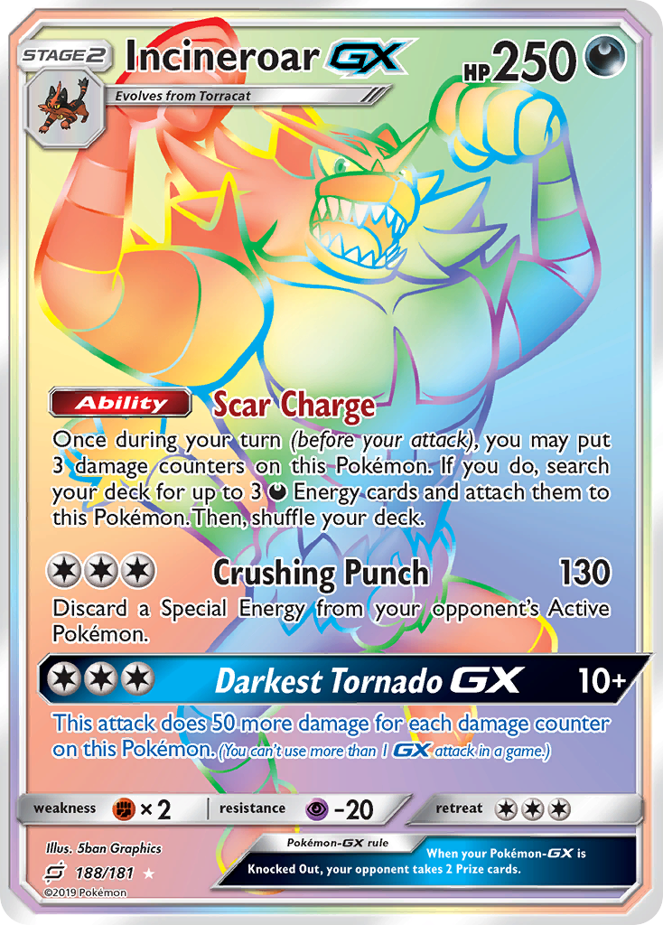 Team Up Incineroar GX #188/181