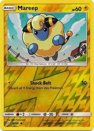Team Up Mareep #41/181 reverse holo