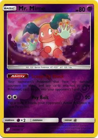 Team Up Mr. Mime #66/181 reverse holo
