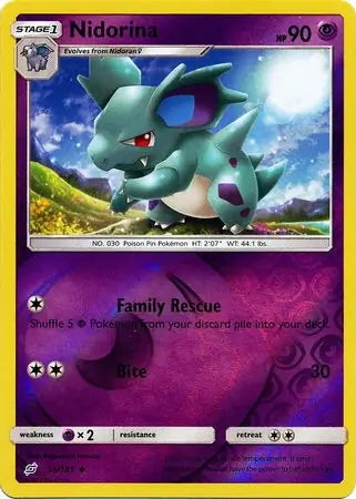Team Up Nidorina #55/181 reverse holo