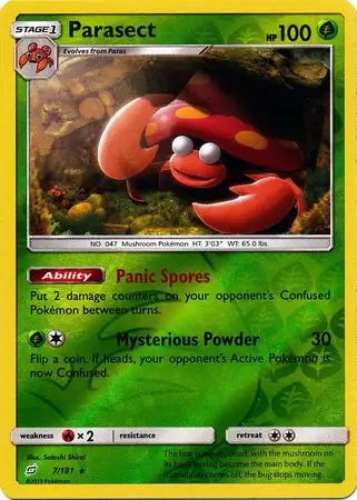 Team Up Parasect #7/181 reverse holo