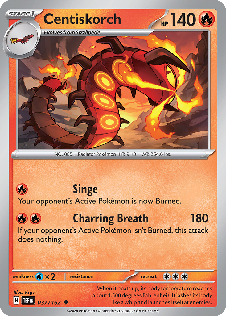 Temporal Forces Centiskorch #37/162