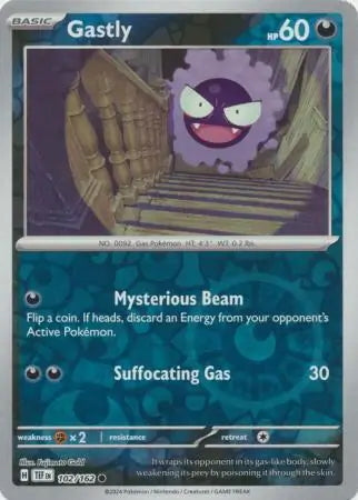 Temporal Forces Gastly #102/162 reverse holo