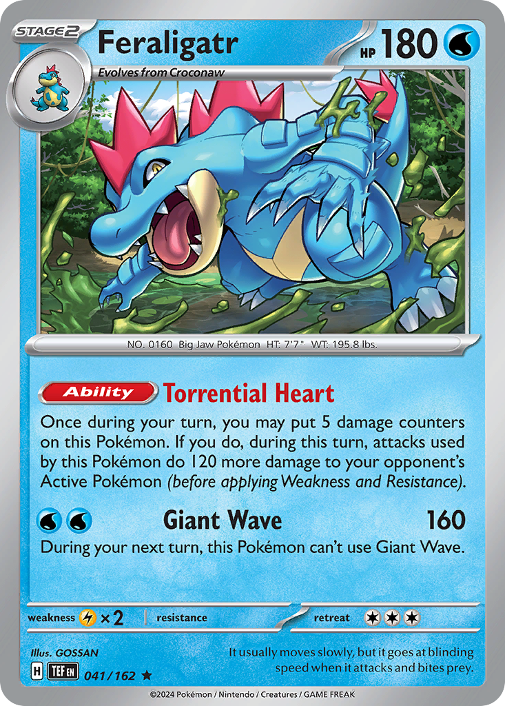 Temporal Forces Non - Holo Feraligatr #41/162