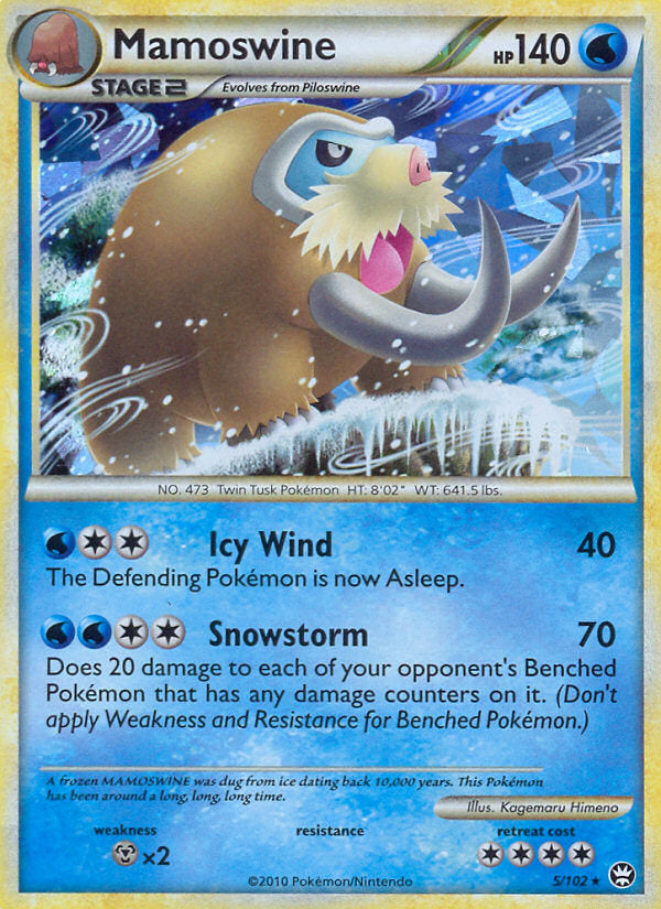 Triumphant Cracked Ice Holo Mamoswine #5/102