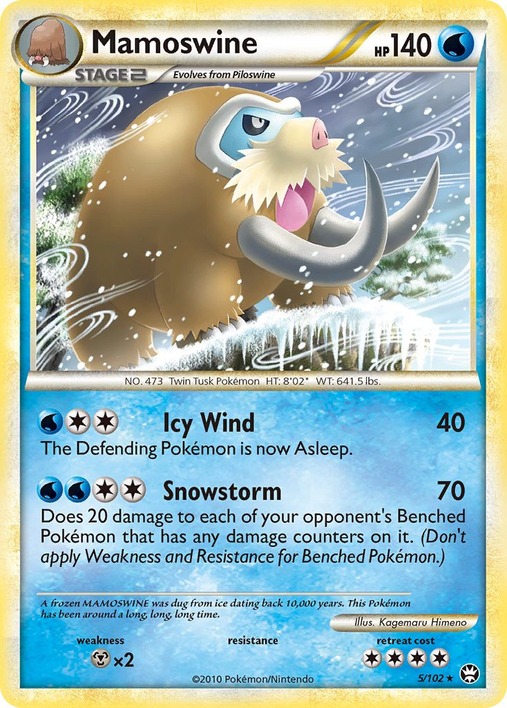 Triumphant Non - Holo Mamoswine #5/102